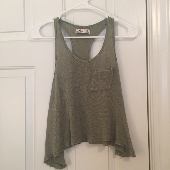Hollister | Tops | Hollister Knit Crop Racer Back Gorgeous …